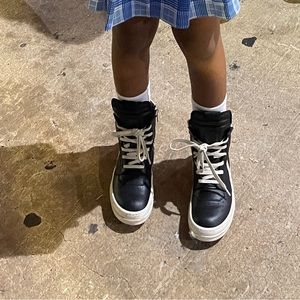Rick Owens high tops kids size 30